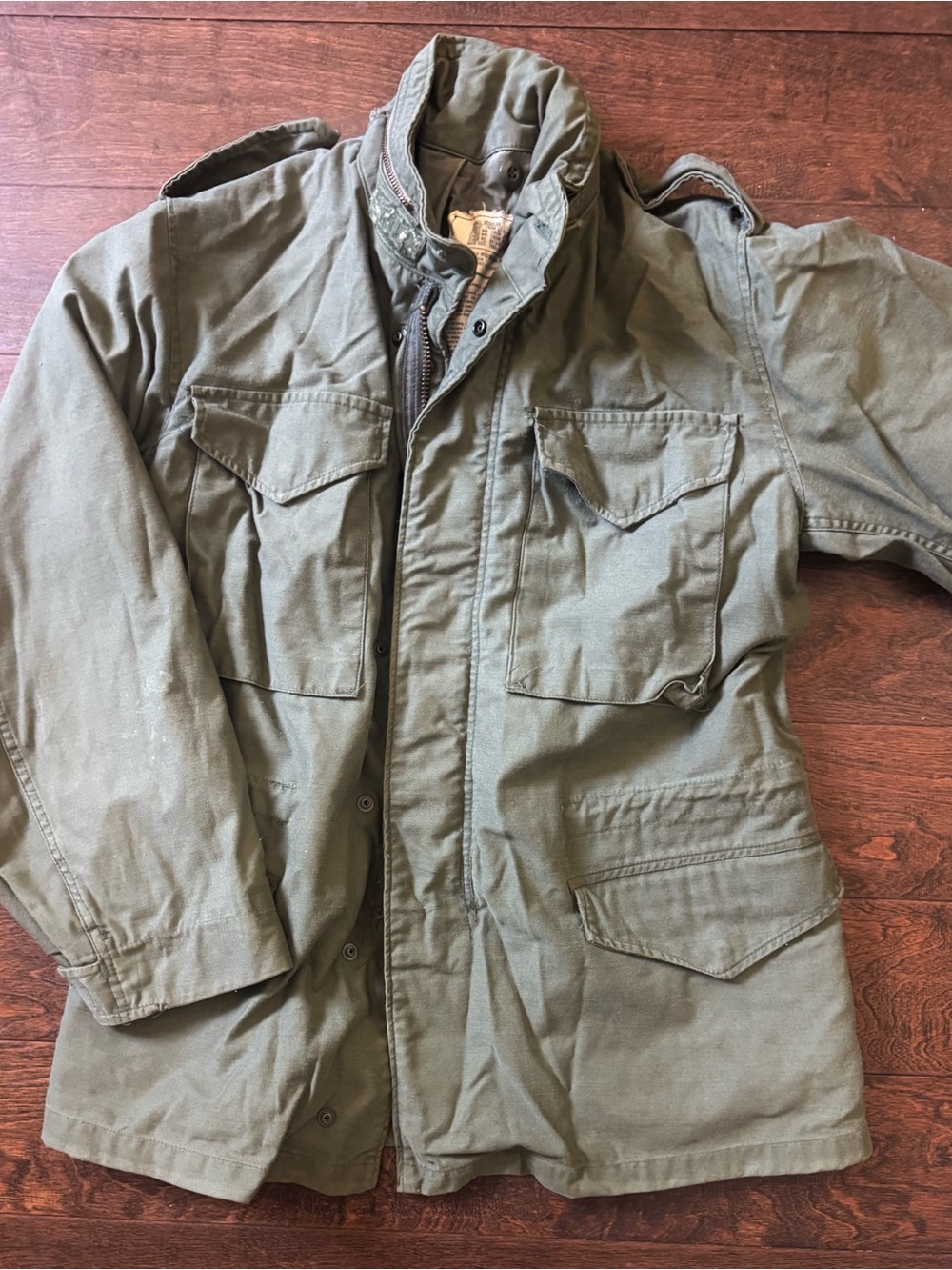 Alpha Industries Olive Green Military Field Jacket - Men's